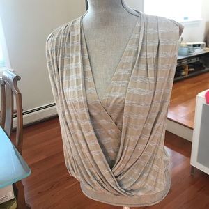 Robert Rodriguez Silk & Sheer Striped Top